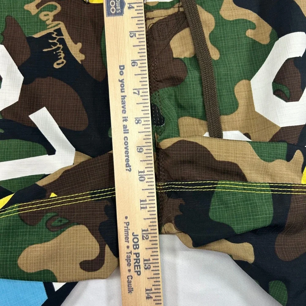 Quiksilver Mens Board Shorts Camo Graphic Cargo Swim Trunks Size 28 Multi Color
